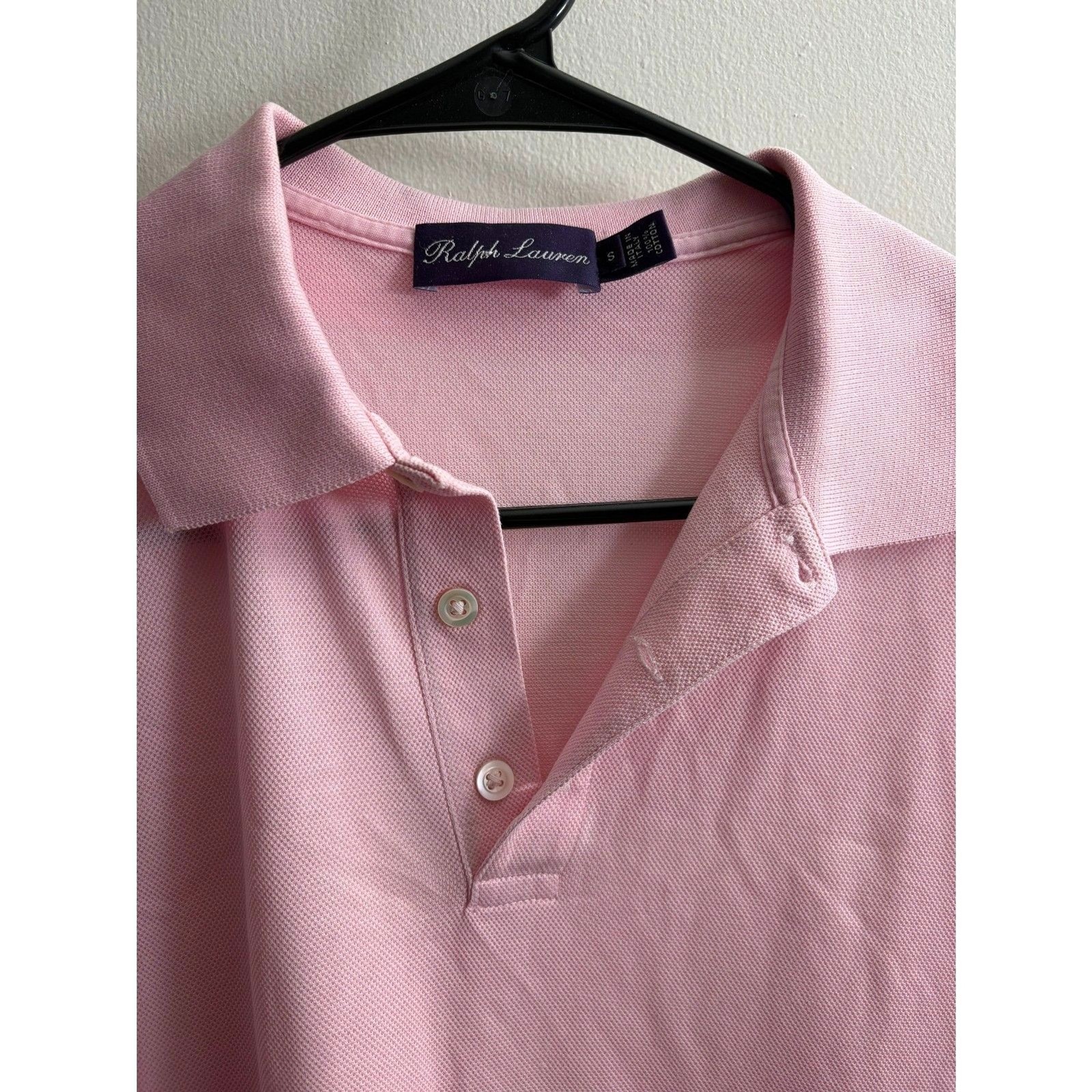 Men’s Ralph Lauren Purple Label Polo Pink Size S Golf 100% Cotton