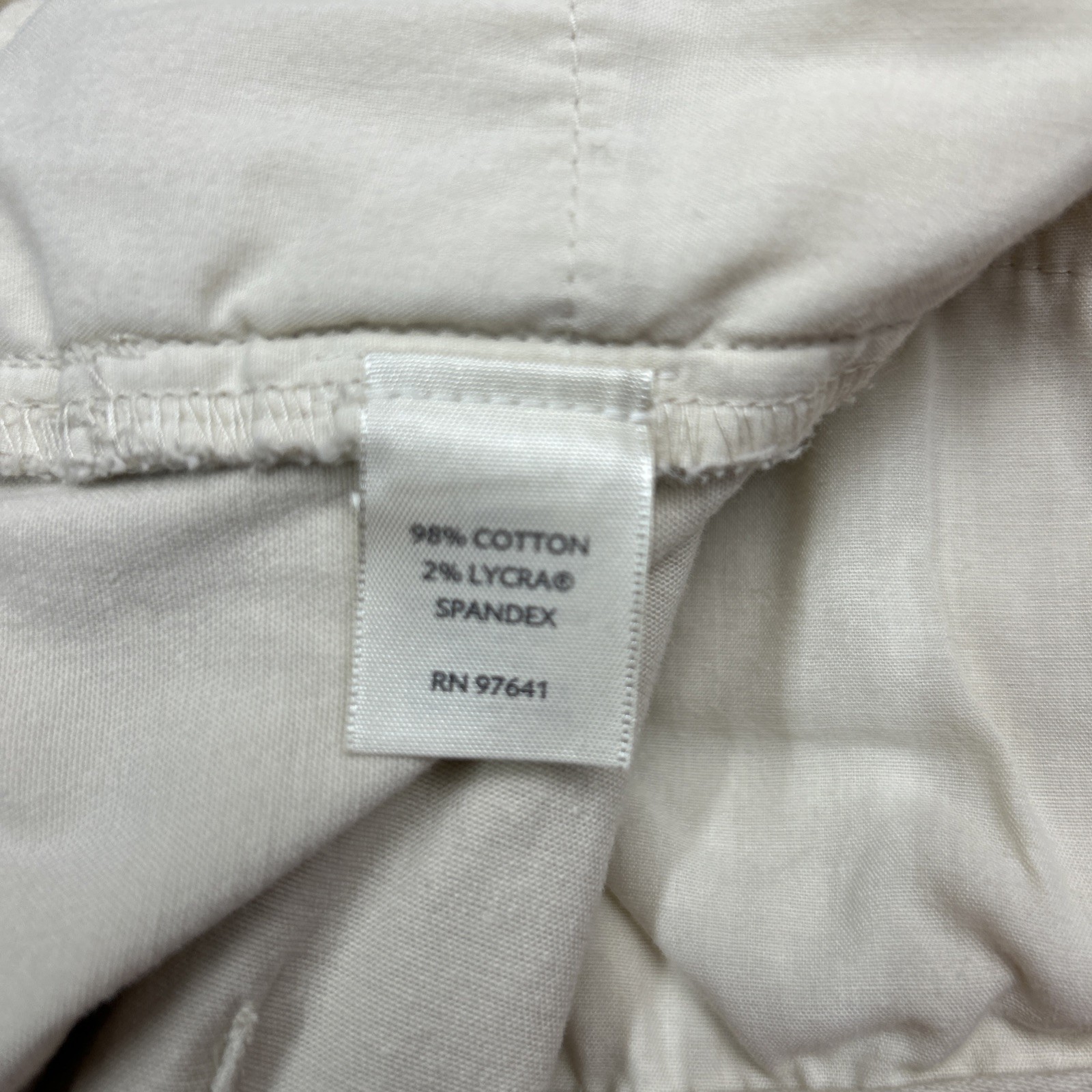 J. JILL Genuine Fit Below Waist Stretch Cream Womens Dress Pants Office Size 10