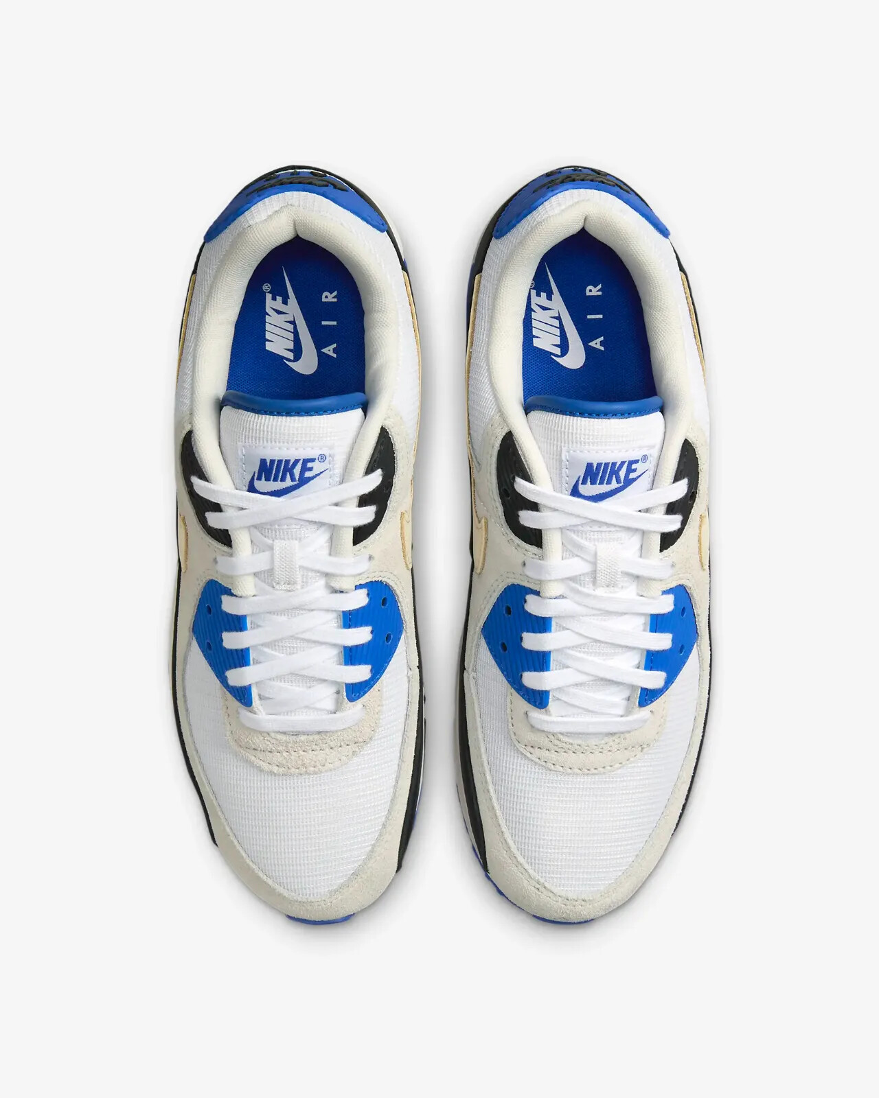 Nike Air Max 90 Shoes White Racer Blue Black HF3449-100 Men’s Multi Sizes NEW