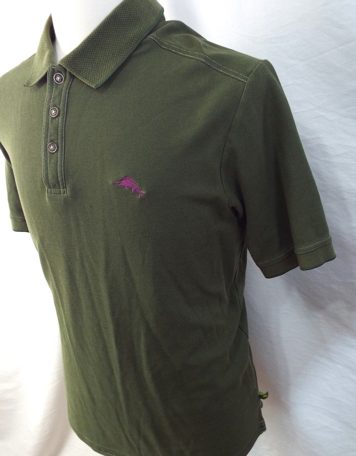 Tommy Bahama Men’s Polo Shirt Size Large Green Regular fit Free Returns