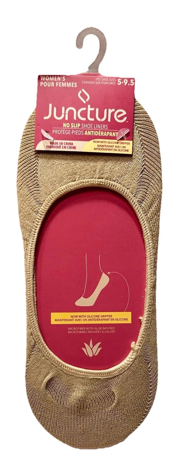 Juncture Womens Shoe Liner No Show Low Cut Socks