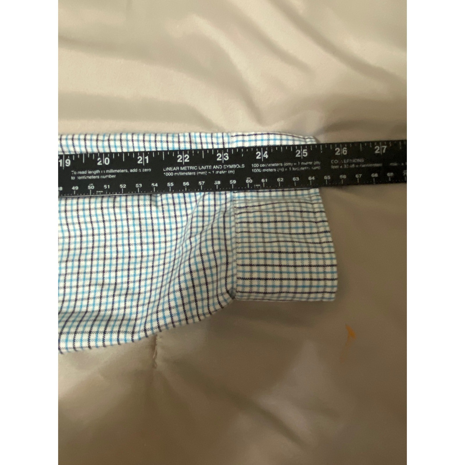 Ralph Lauren Button Down Shirt Mens XL Blue Preppy Plaid Custom Fit