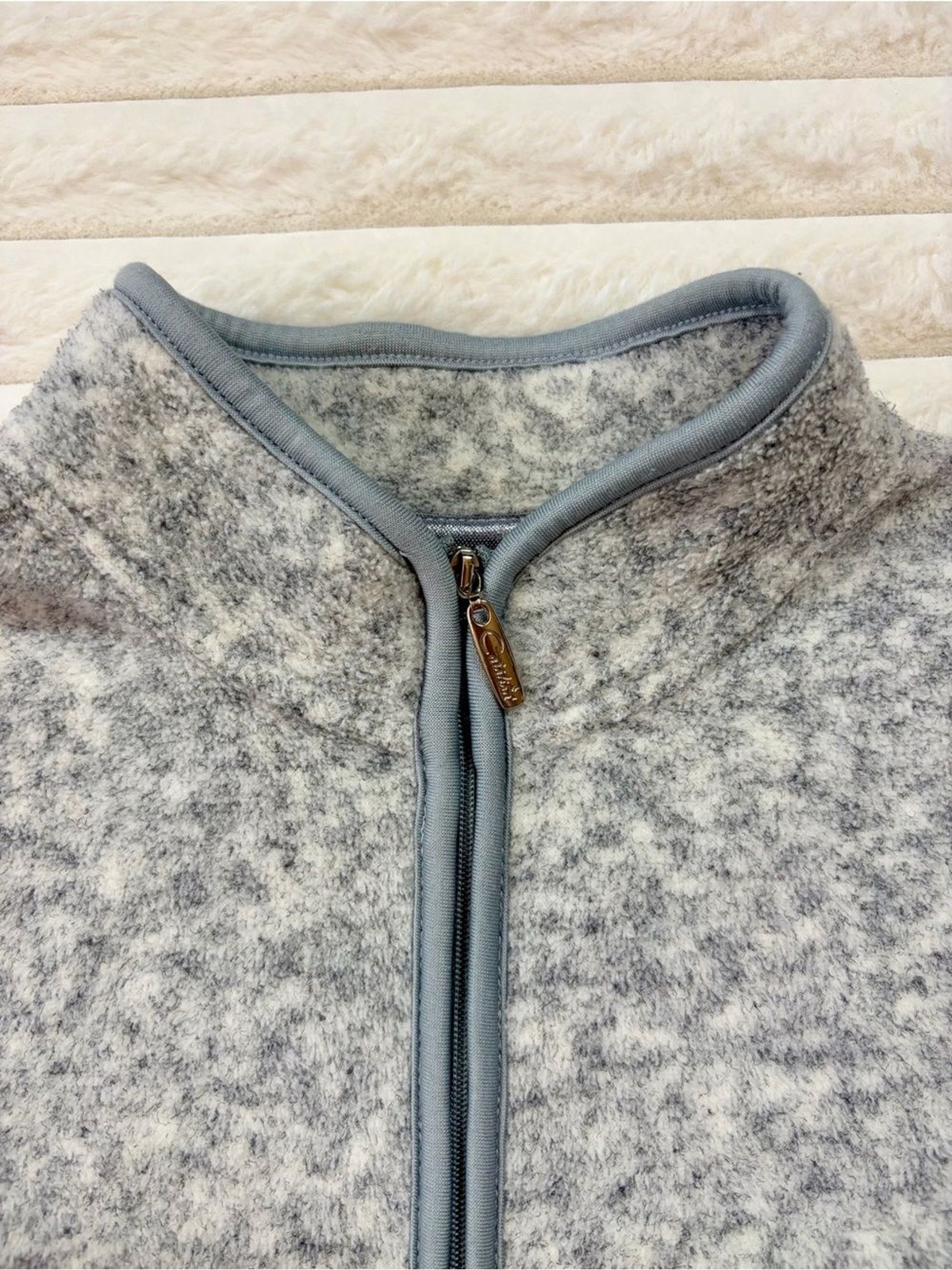 Catalina Quarter Zip Pullover Light Dark Grey Women’s Size S Athletic Casual