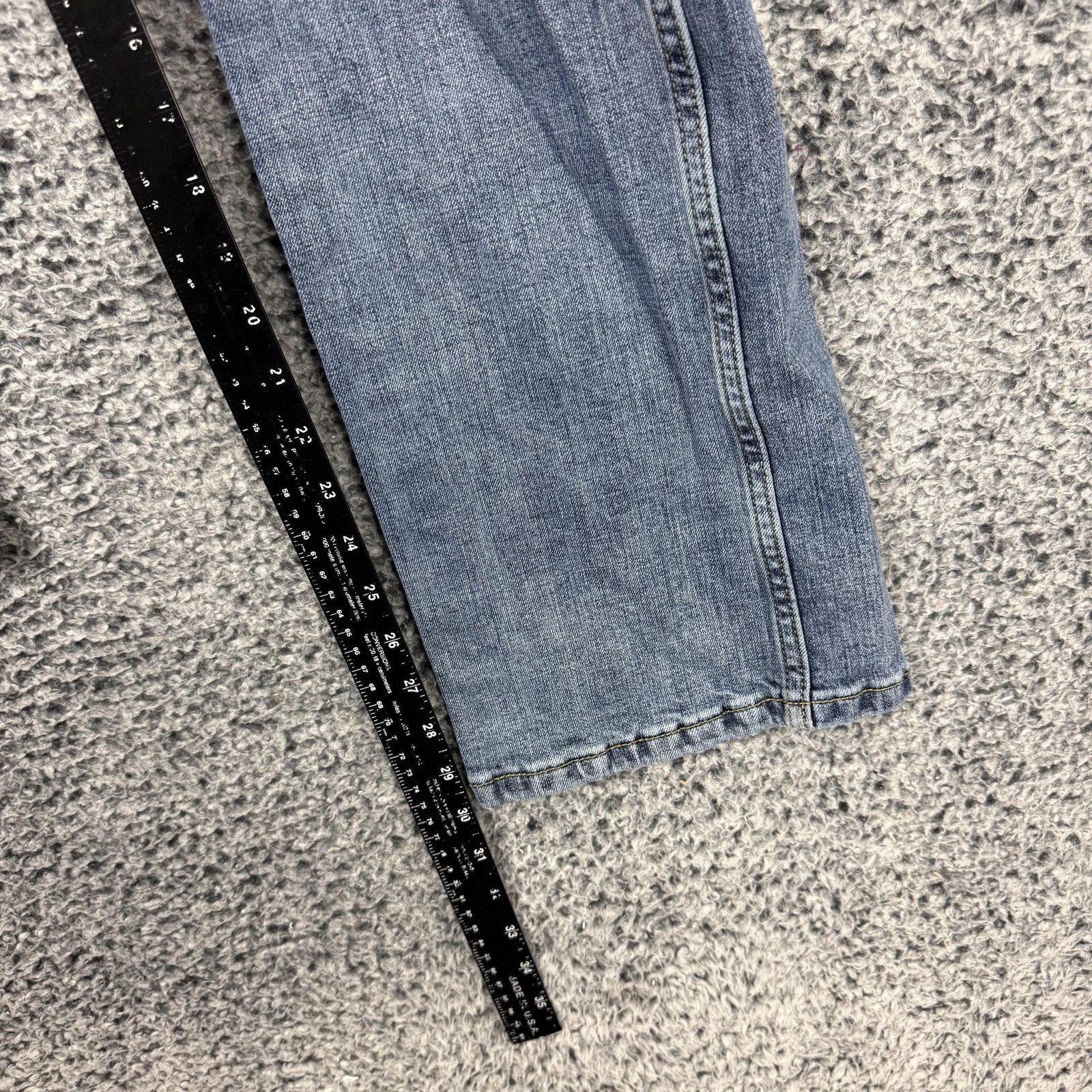 Wrangler Retro Jeans Mens 35×32 Blue Denim Slim Bootcut Stretch Medium Wash