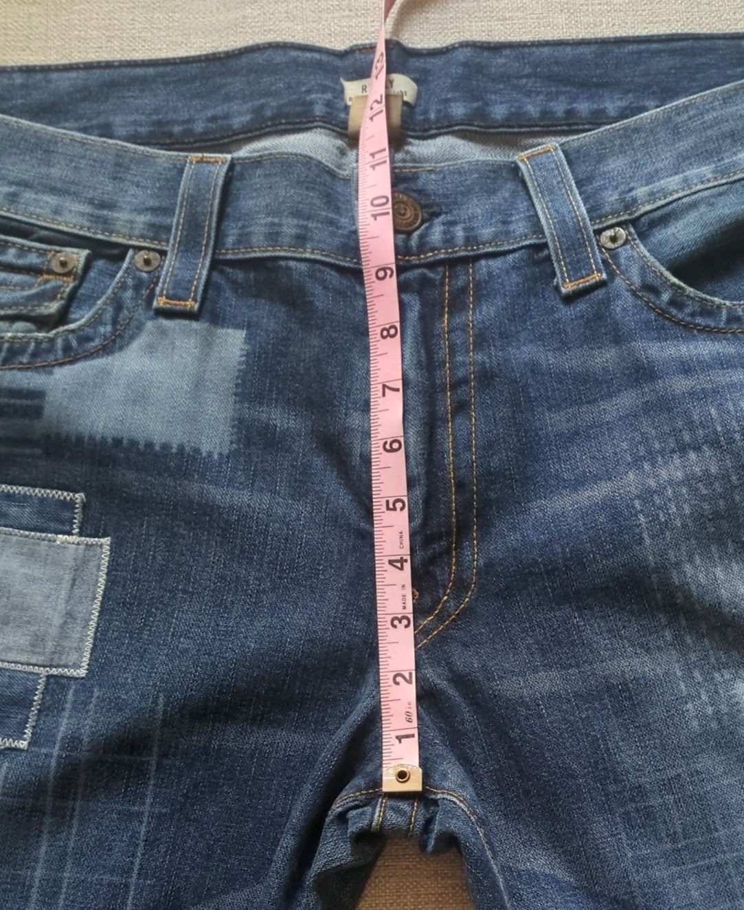 True Religion Ricky Relaxed Straight Y2K Men’s Patchwork Made in the USA 40×34