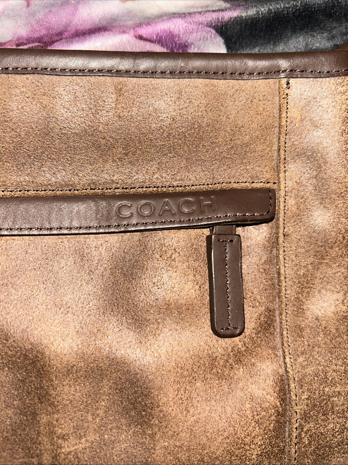 Coach Camden Leather Tech Crossbody Messenger Brown Bag F70920