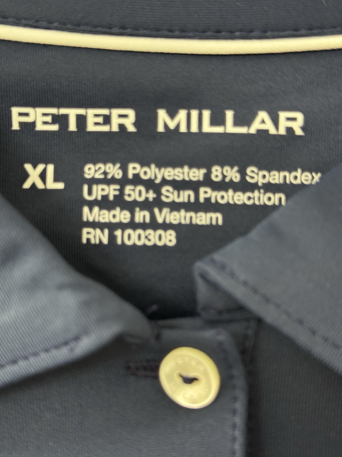 Peter Millar 2025 Ryder Cup Short Sleeve Button Polo Womens XL Bethpage Black NY