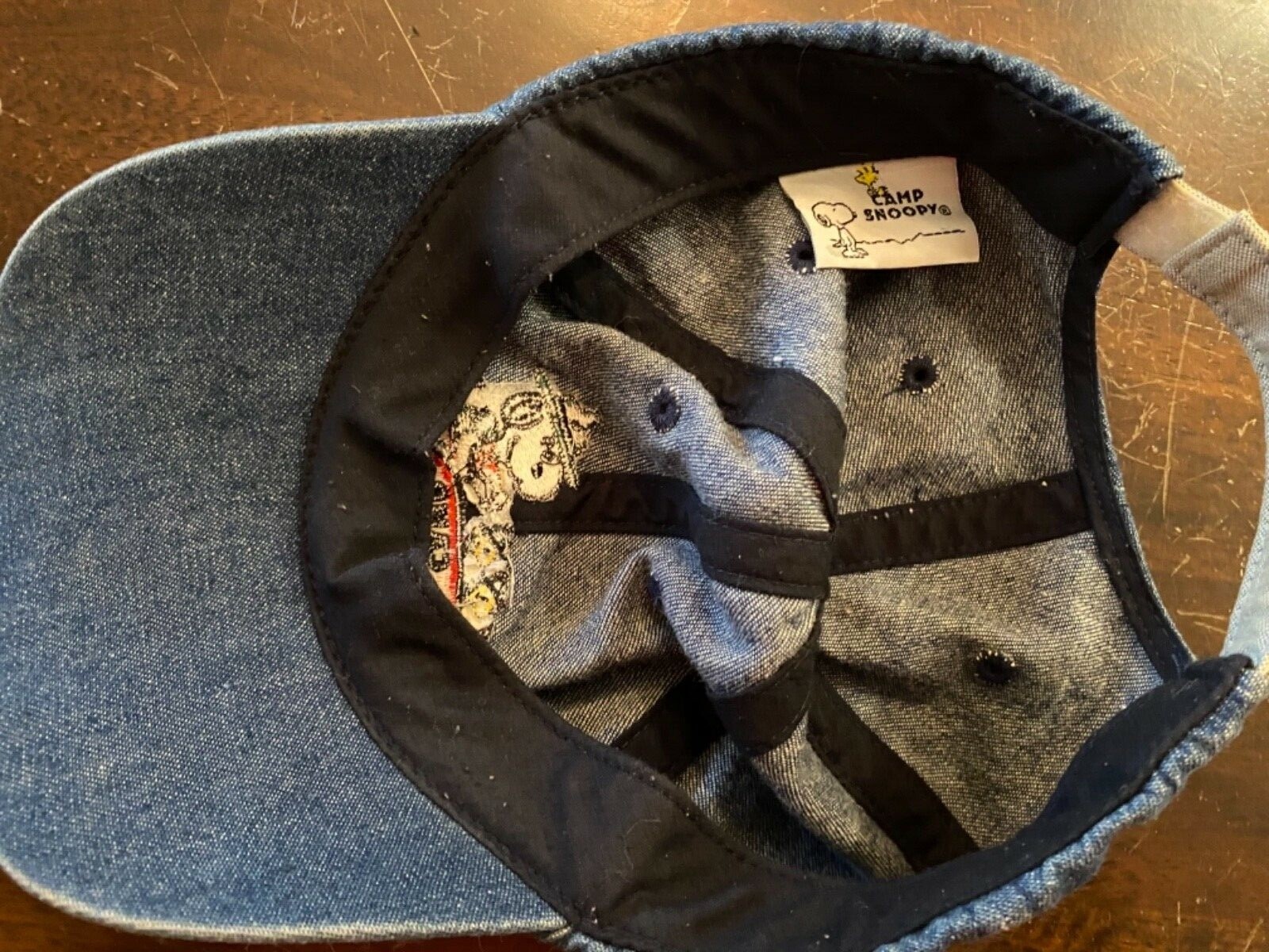 VINTAGE KNOTT’S CAMP SNOOPY EMBROIDERED HAT ( YOUTH OS ) CHAMBRAY PREOWNED