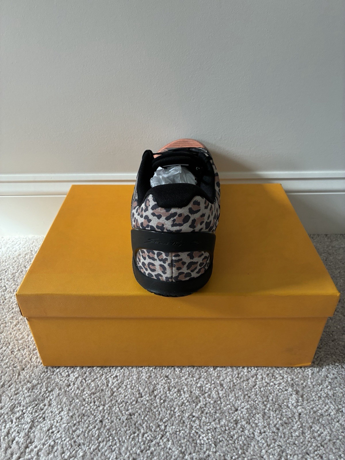 Player 1 Plus Cream Leopard Men’s Basketball Shoes Size 15