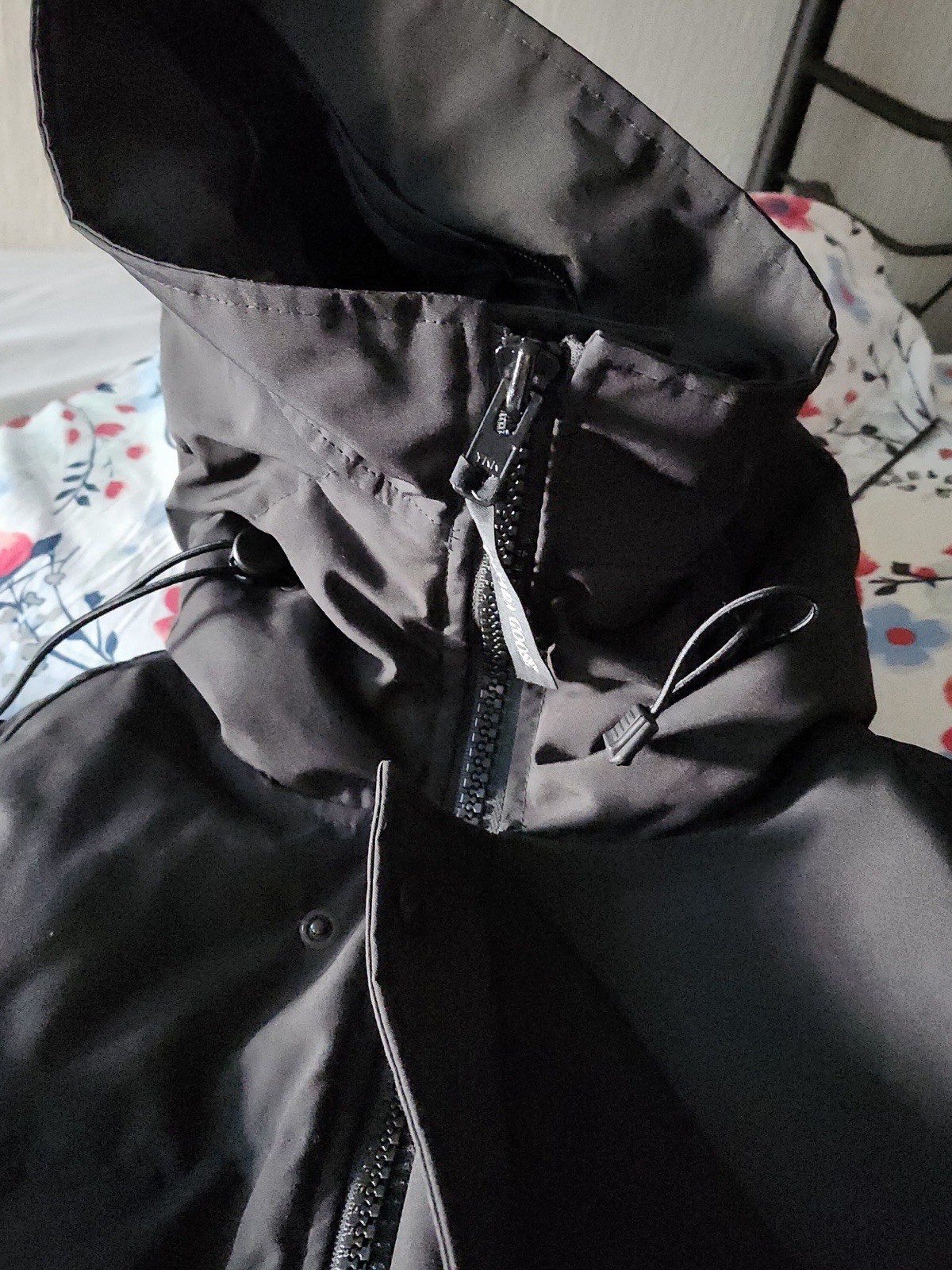 Canada Goose Carson Black Hooded Parka Coyote Trim Fur Men’s M