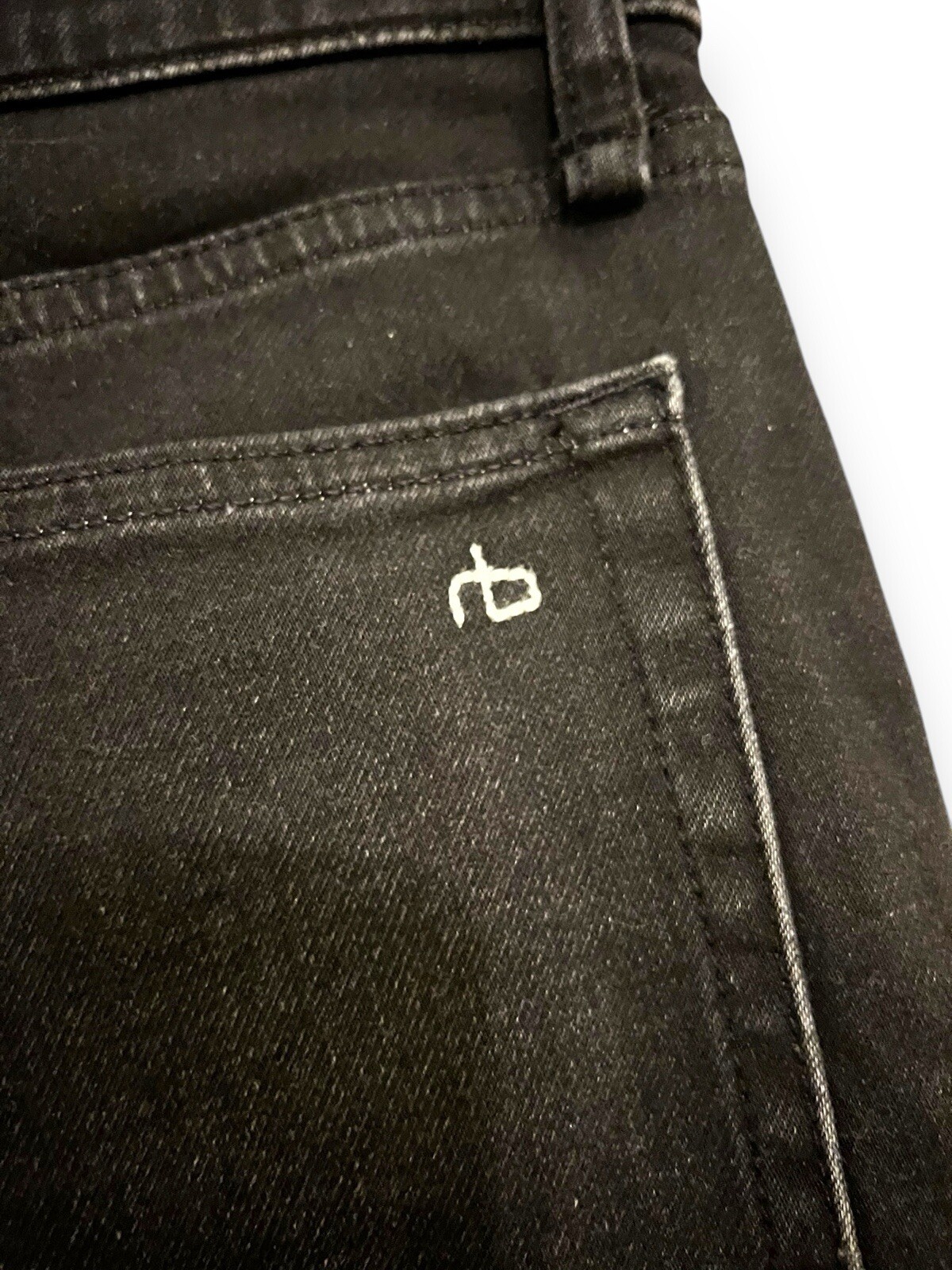 Rag & Bone Fit 2 Slim Jeans Mens Washed Black Denim 29 x 32 EUC