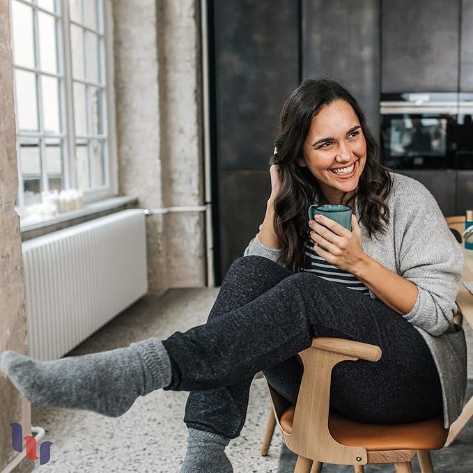 Wool Crew Winter Socks for Women, Warm, Soft, 3 Pairs, by Hugh Ugoli