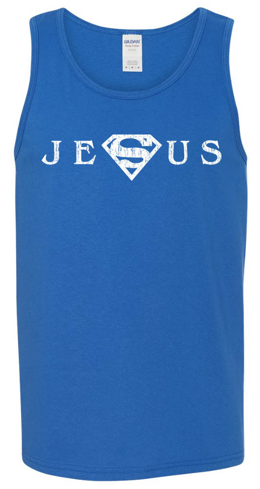 Jesus Superman TANK TOP – S to 3XL – Christian Church God