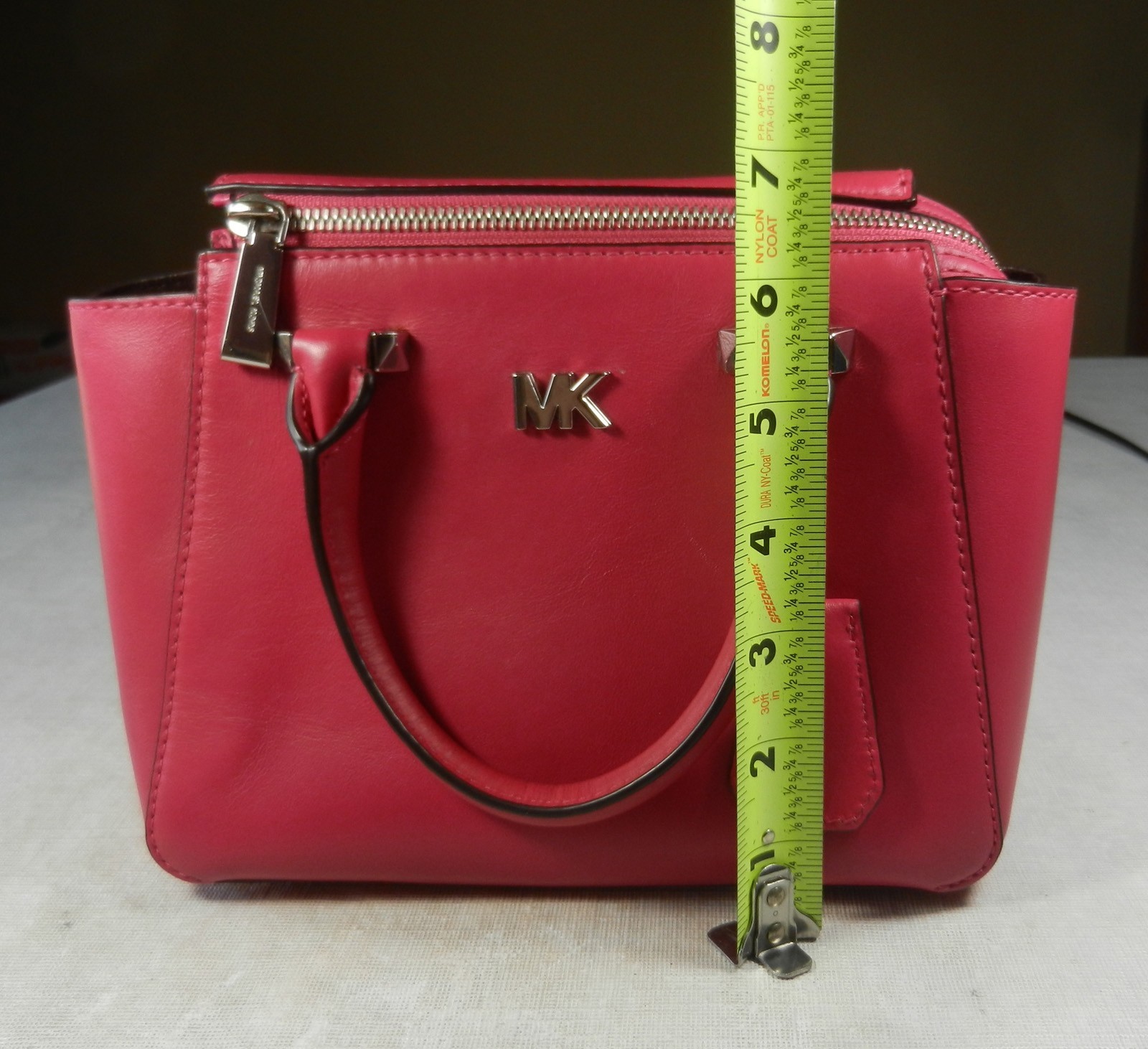 MICHAEL KORS Nolita Ultra Pink Smooth Leather Mini Crossbody Messenger Bag NWOT
