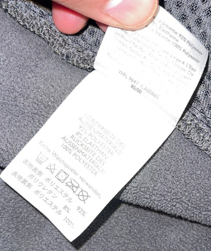 EUC EDDIE BAUER POLY BLEND MOCK NECK ZIP POCKETS FULL ZIP BLACK JACKET MEDIUM