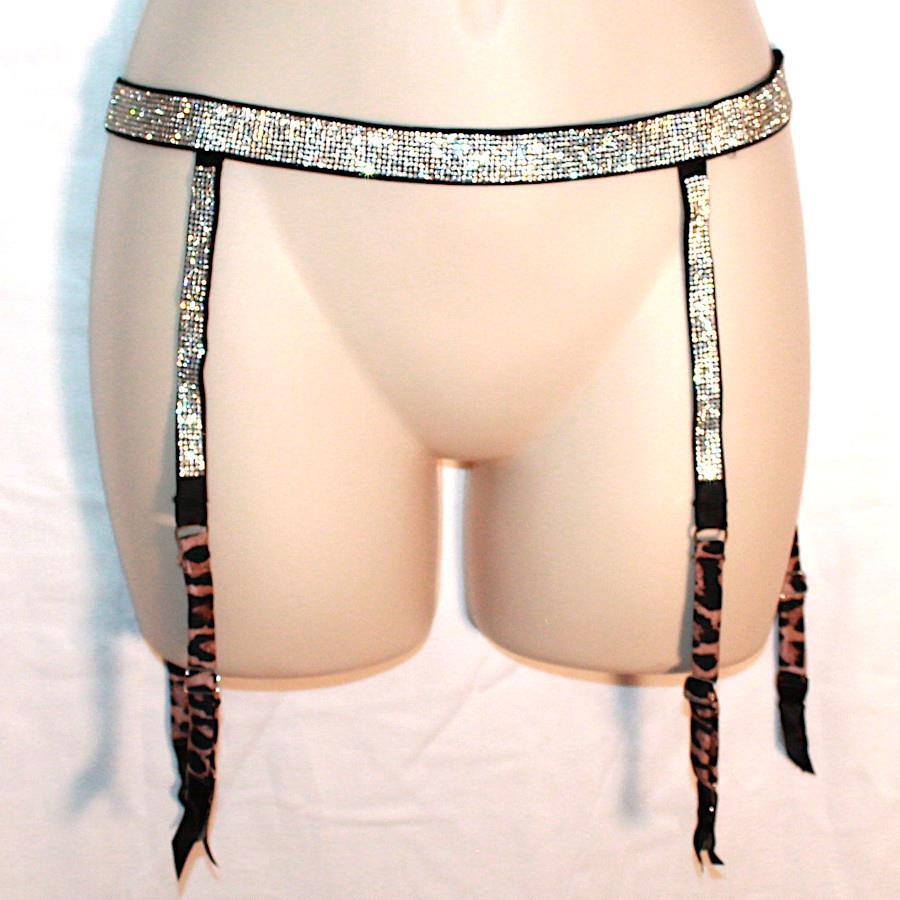 Victoria’s Secret Very Sexy Shine Strap Garter Belt XS/S *Cheetah* NEW!