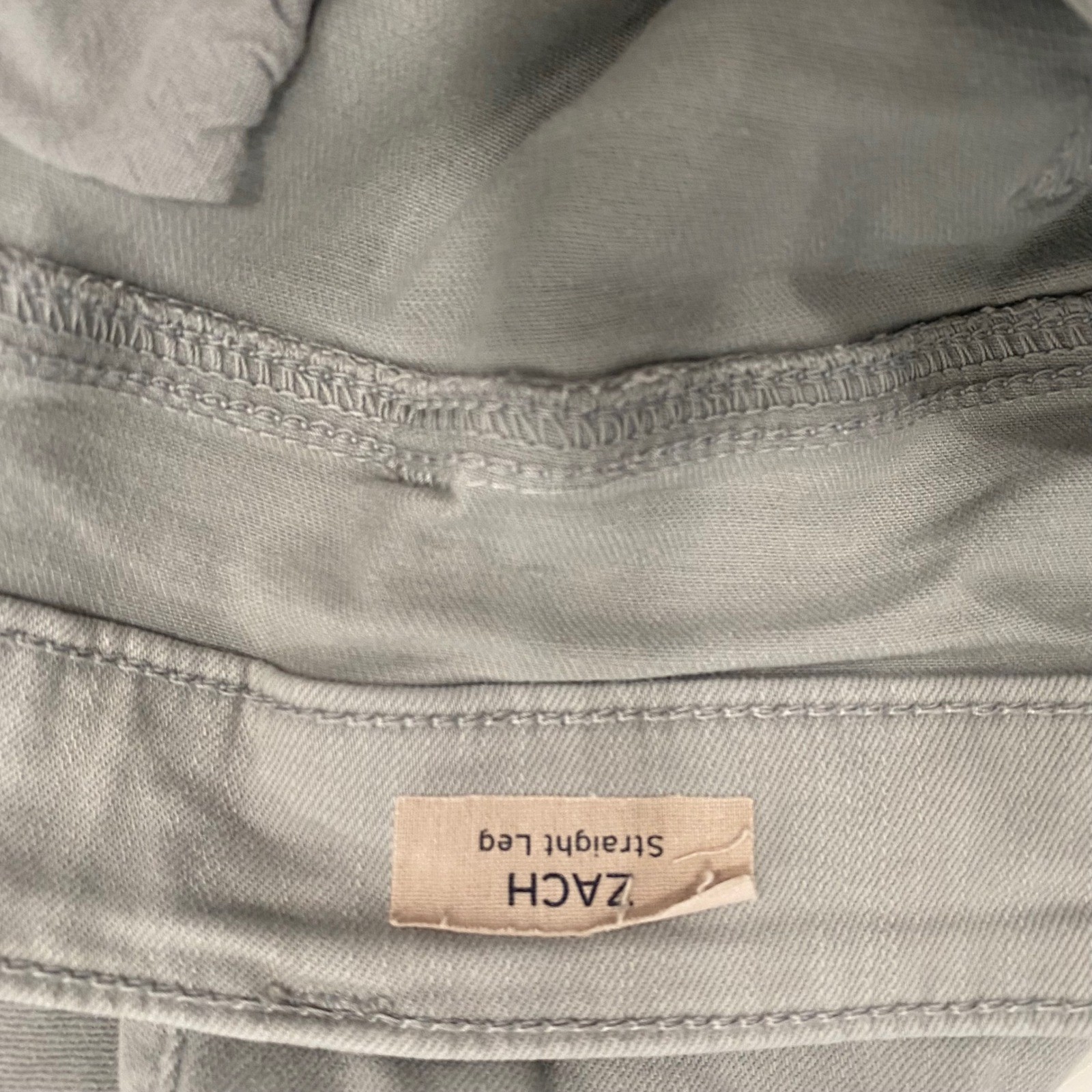 Mavi Jeans Men 40/30 Grey Zach Straight Leg Stretch Cotton Pants Casual Classic