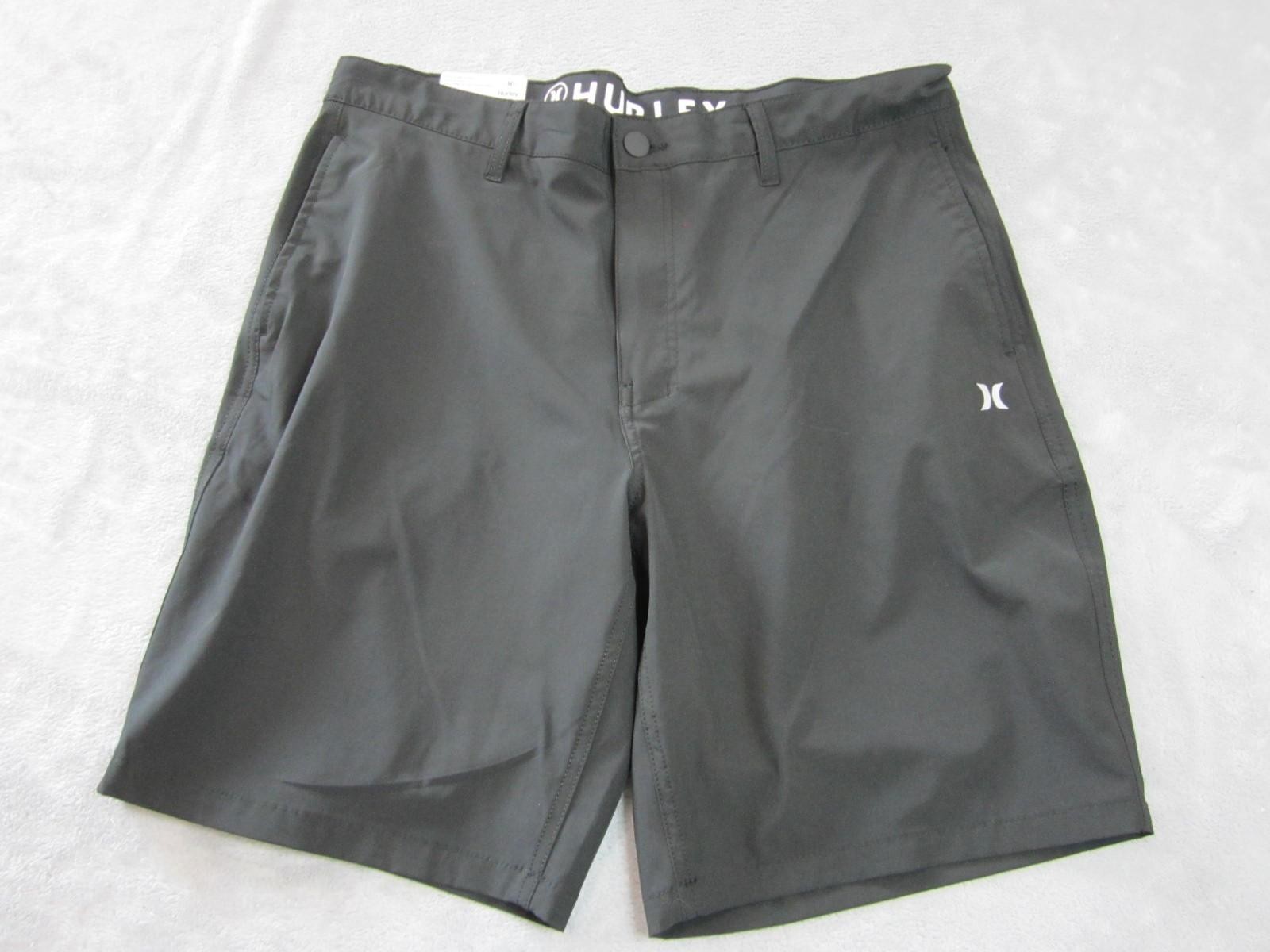 Hurley Shorts Mens 36 Black All Day Hybrid Quick Dry 4-Way Stretch 20in Length