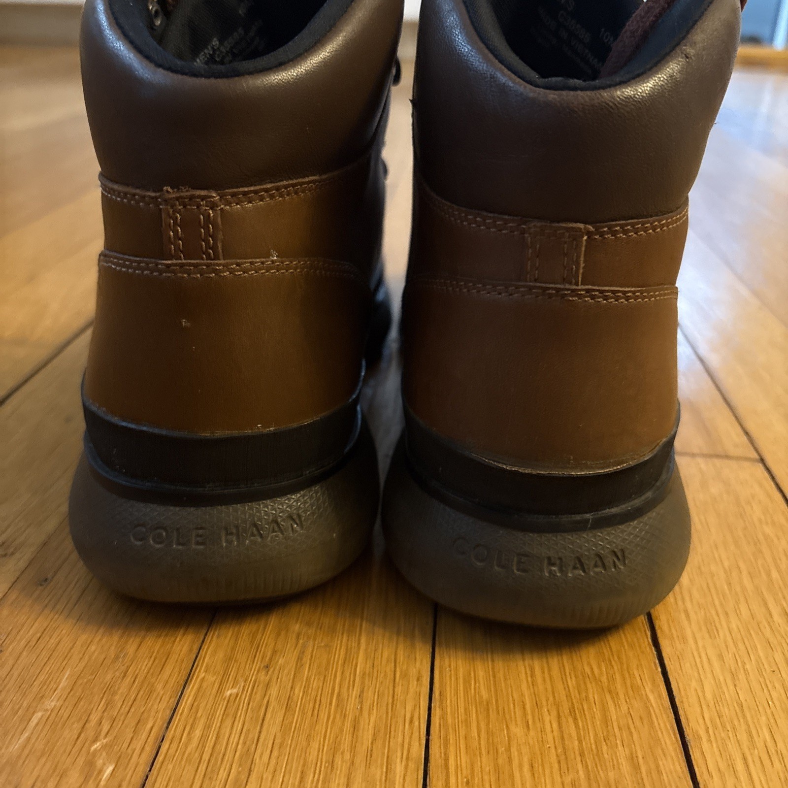 Cole Haan Zerogrand C35585-200 Omni Hiker Boots Men’s Brown Leather Ankle