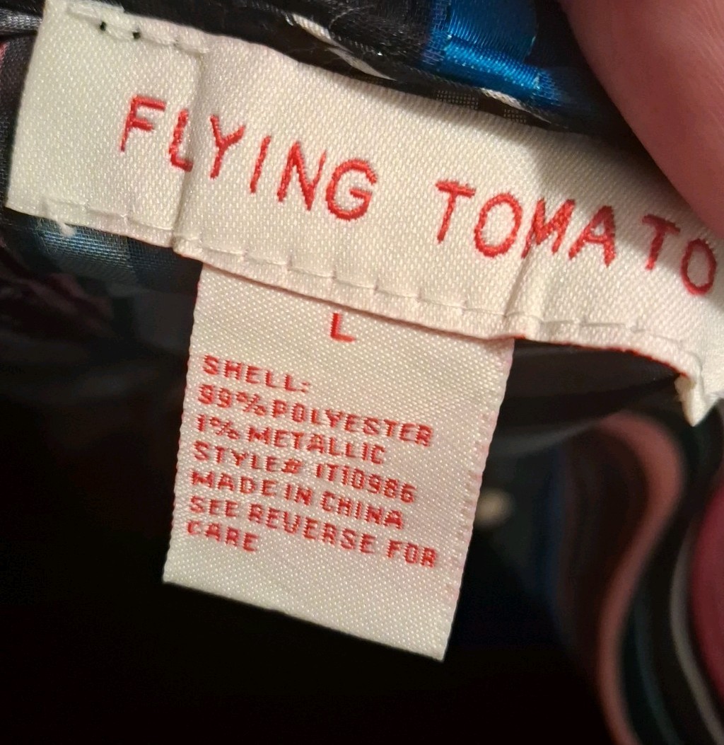 Flying Tomato Mullticolored Flowy Women’s Large Semi Sheer