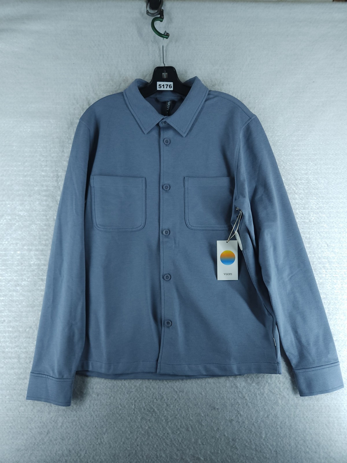 Vuori Coronado Shirt Jacket Men’s – Slate Blue Heather New Size Medium