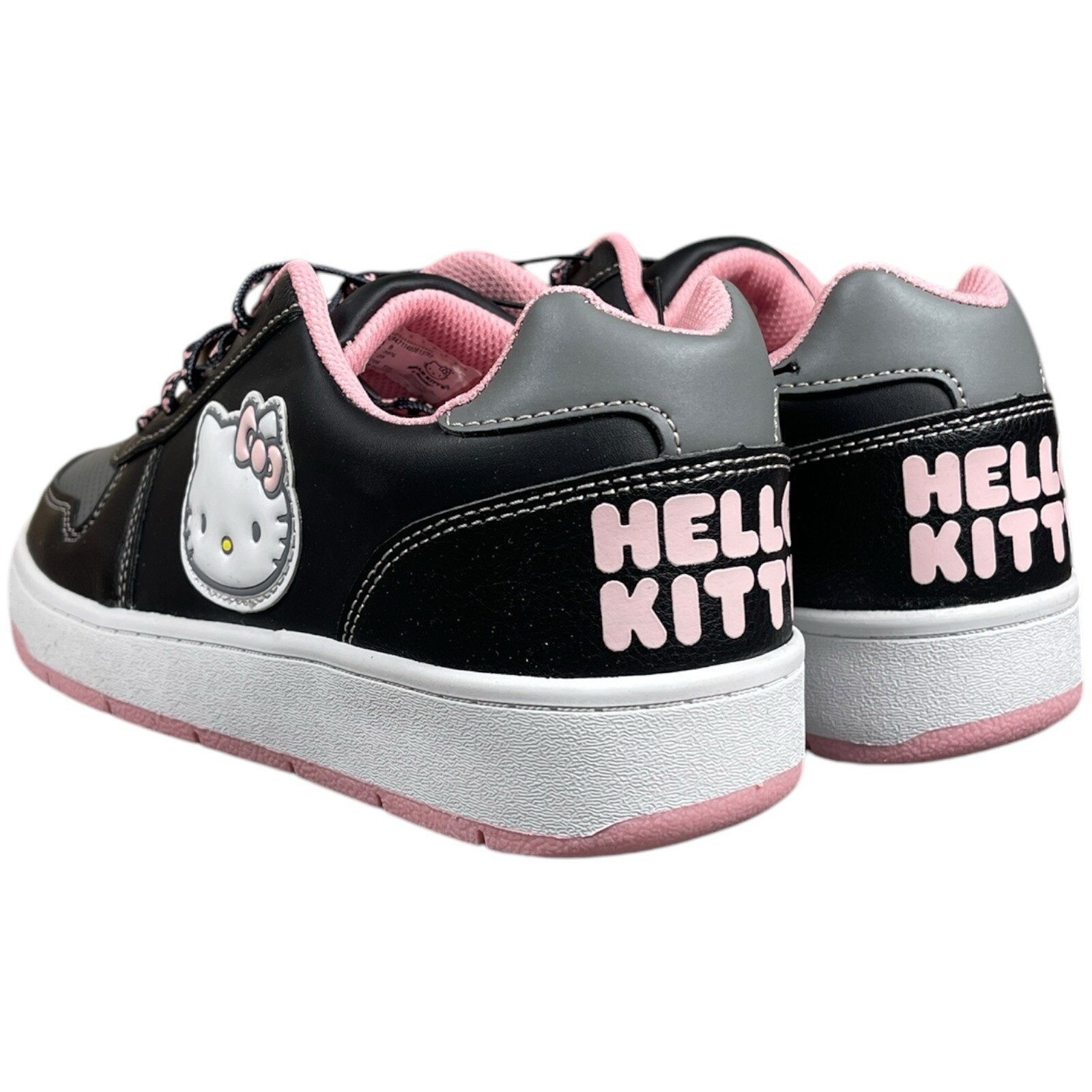 Hello Kitty by Sanrio Women’s Fashion Sneakers Size 8 Black/Light Pink Shoes NEW
