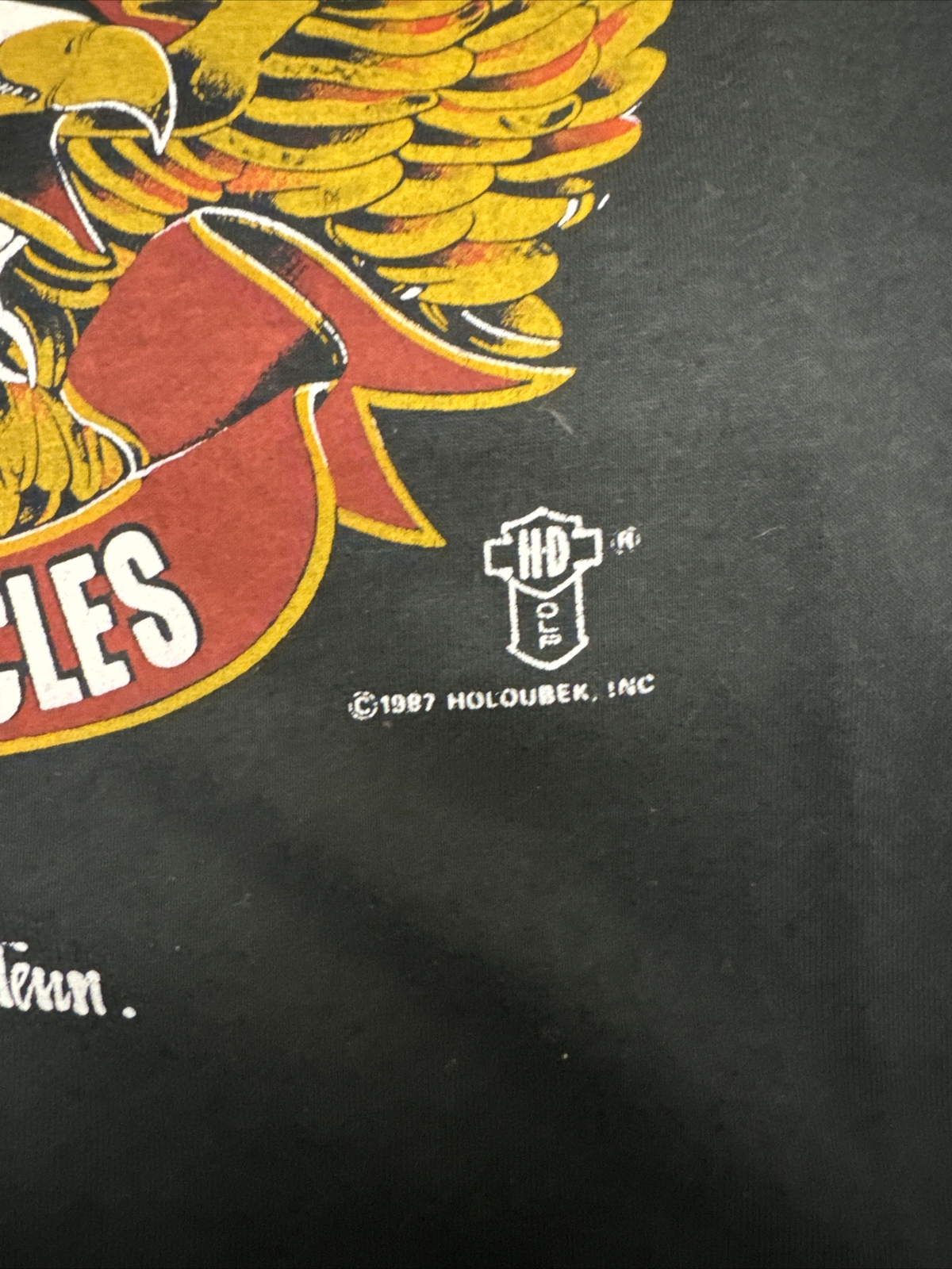 Harley Davidson shirt Motorcycle Biker Punk Eagle NYHC Gatlinburg Tennessee Hog