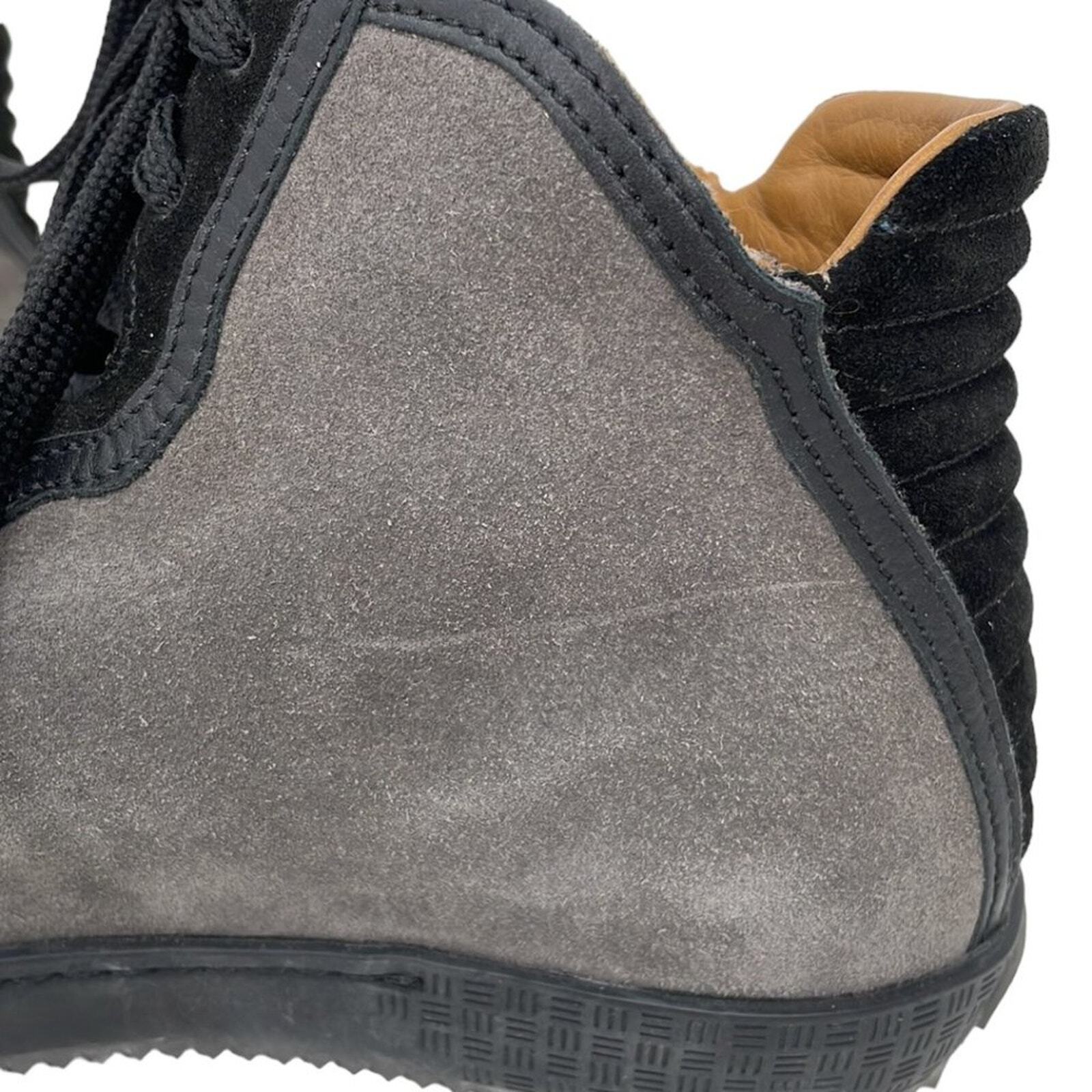 Alberto Guardiani Sneakers Shoes Gray Black Suede Leather Size 37