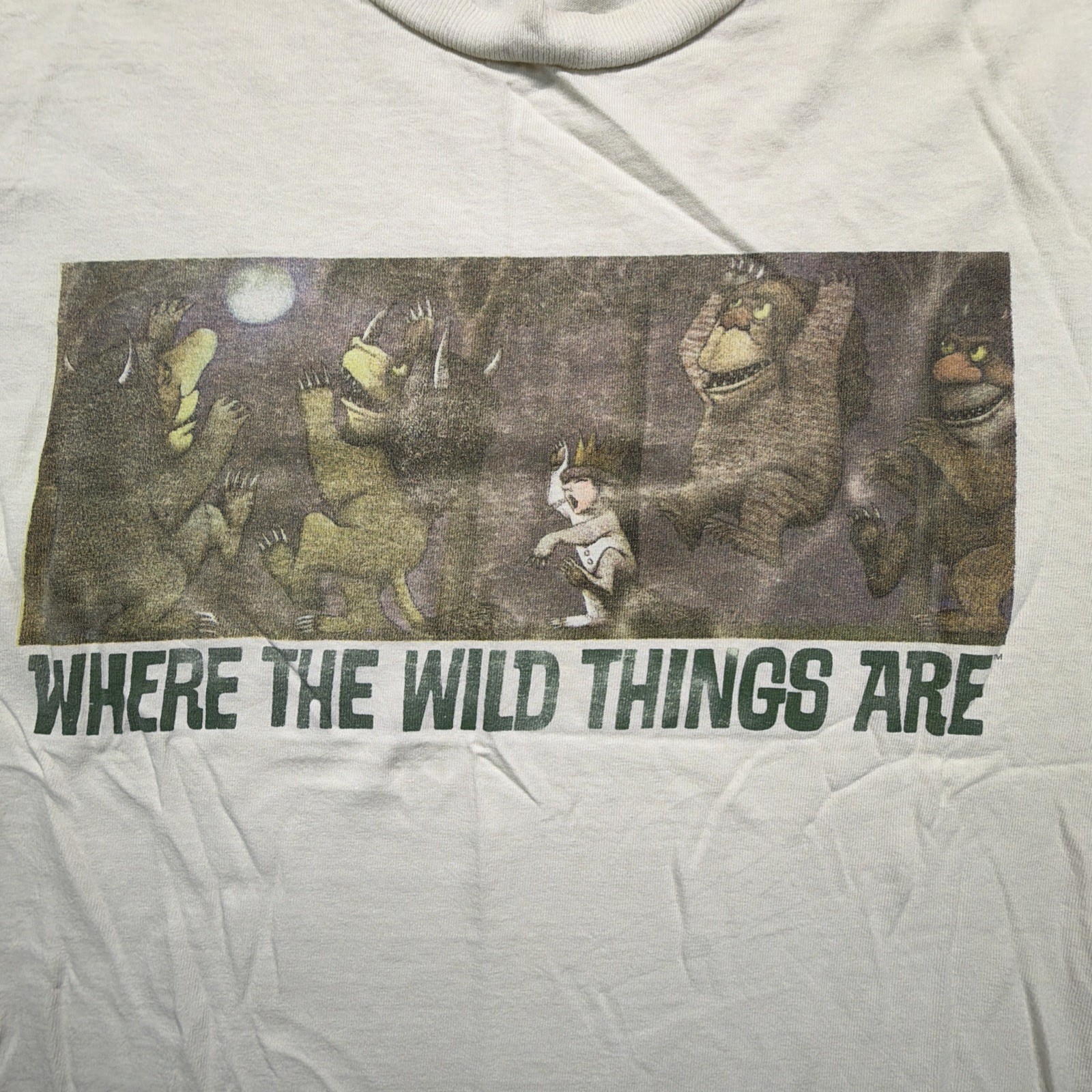 Vintage Where The While Things Are Shirt Size Small Box Logo 90s Y2K
