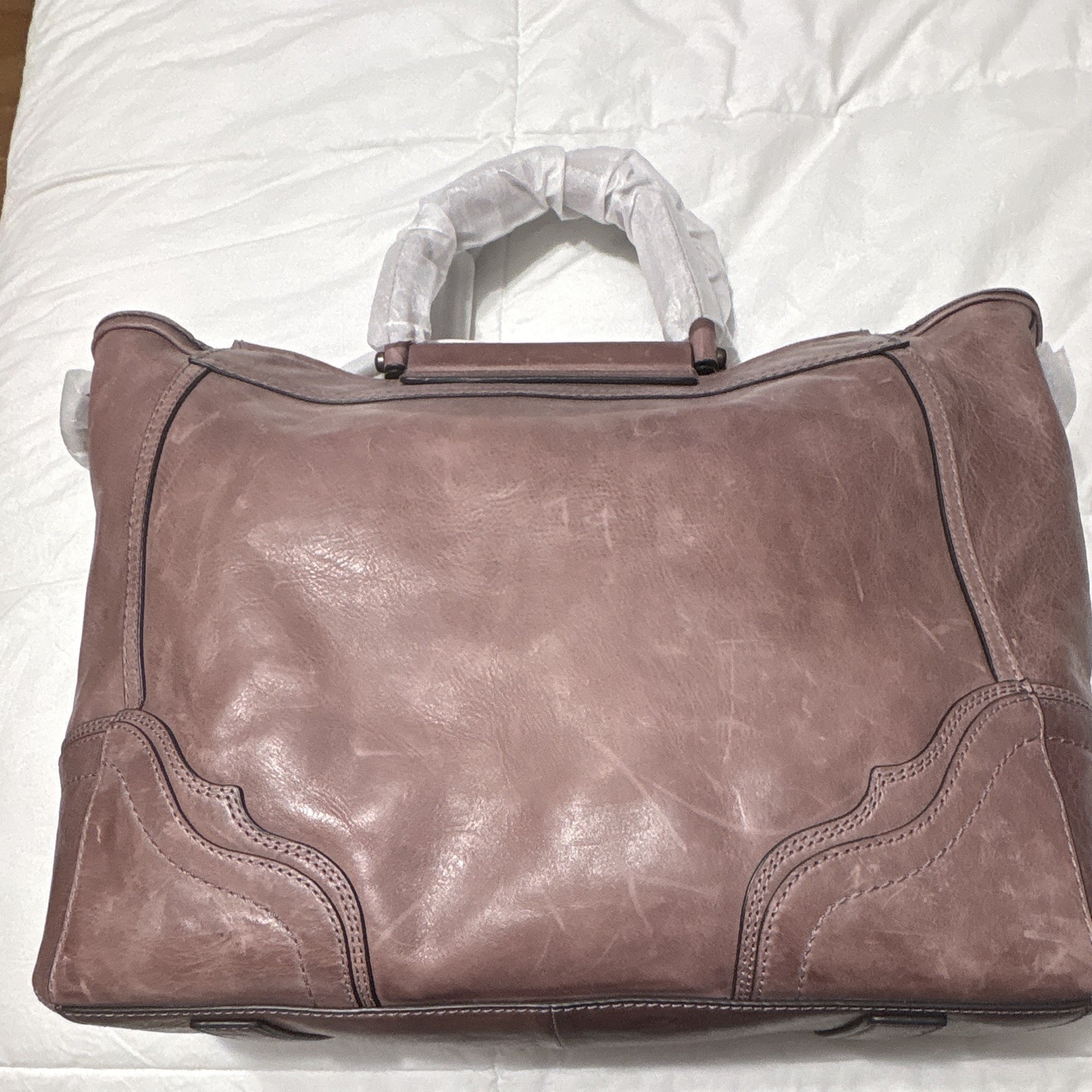 Frye Riviana Tote Lilac Women’s Solid Top Handle Zip/Magnetic w/ Dust Bag