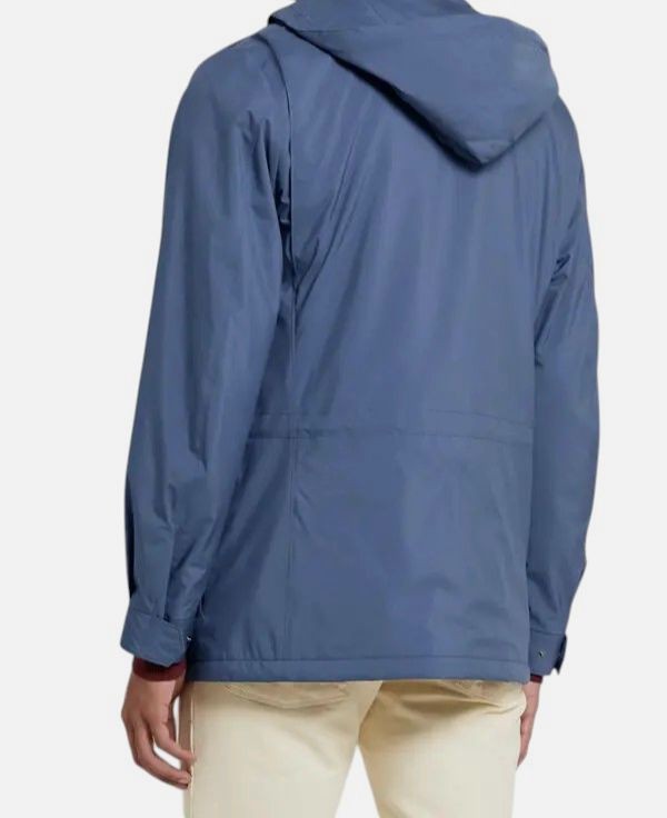 Loro Piana Men’s Blue Cashmere Storm System Traveler Windmate 74 Jacket Size 60