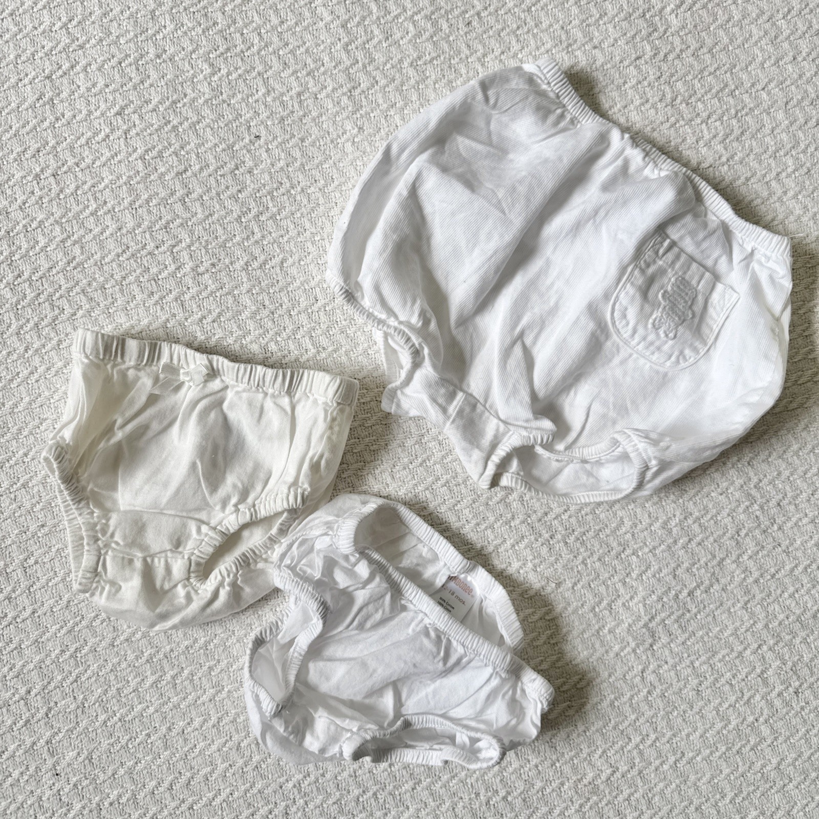 Set of 3 Gymboree VTG girls 2000 0-3M, 6-12M, 12-18M Diaper Cover Bloomers