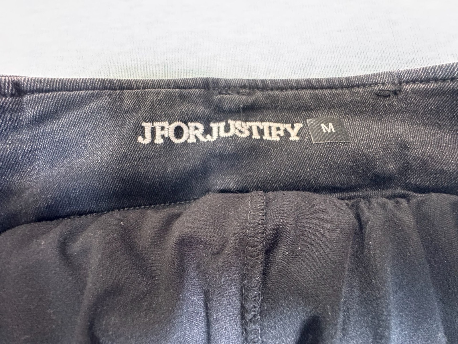 JFORJUSTIFY Black Denim Pleated Mini Skirt Skort