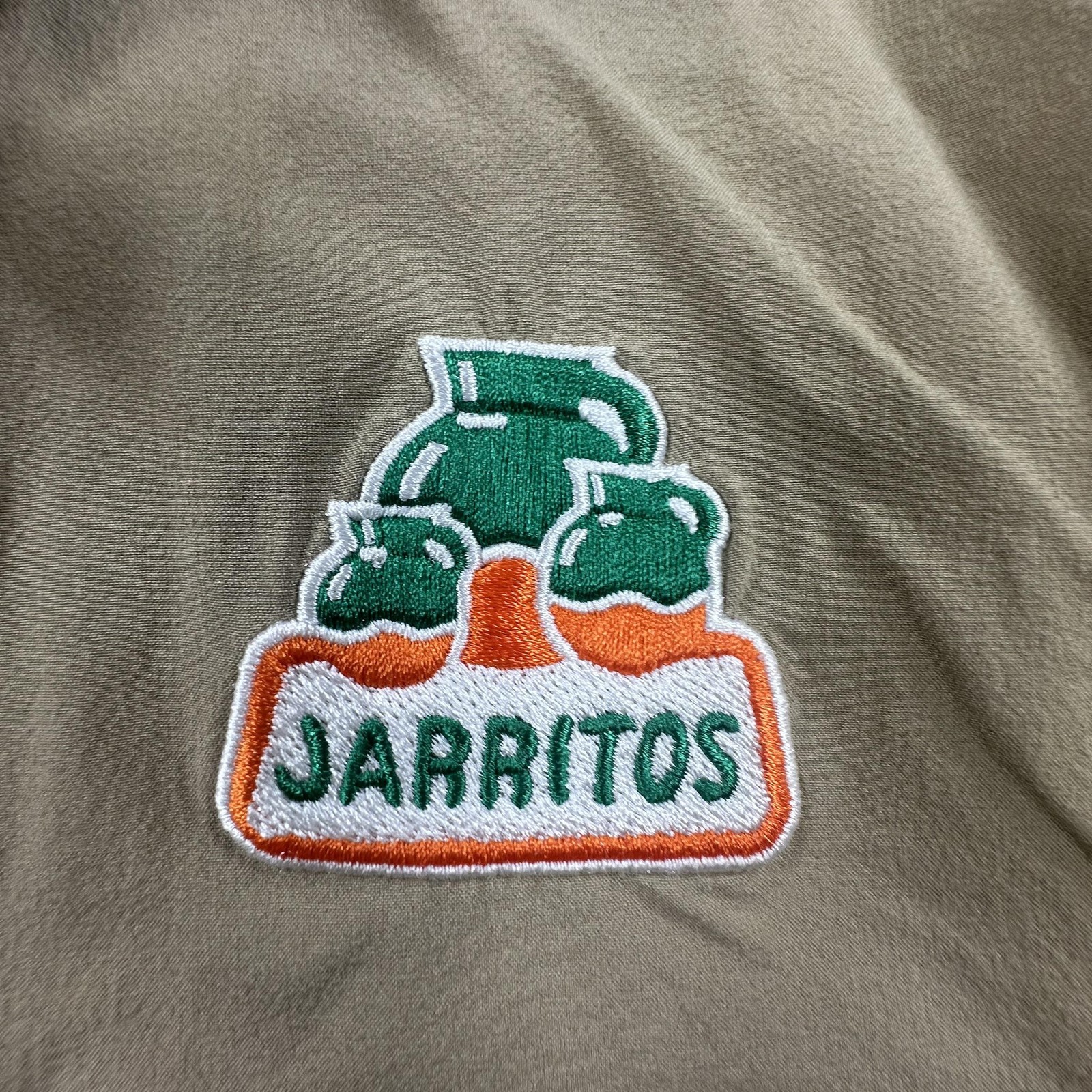 Nike SB Jarritos Dri-FIT Bowling Shirt Mens Small Beige Short Sleeve DV9077