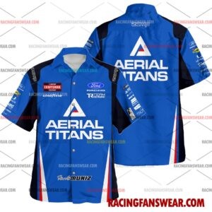 Frankie Muniz Nascar Racing 2026 Apparel Hawaiian Polo Shirts