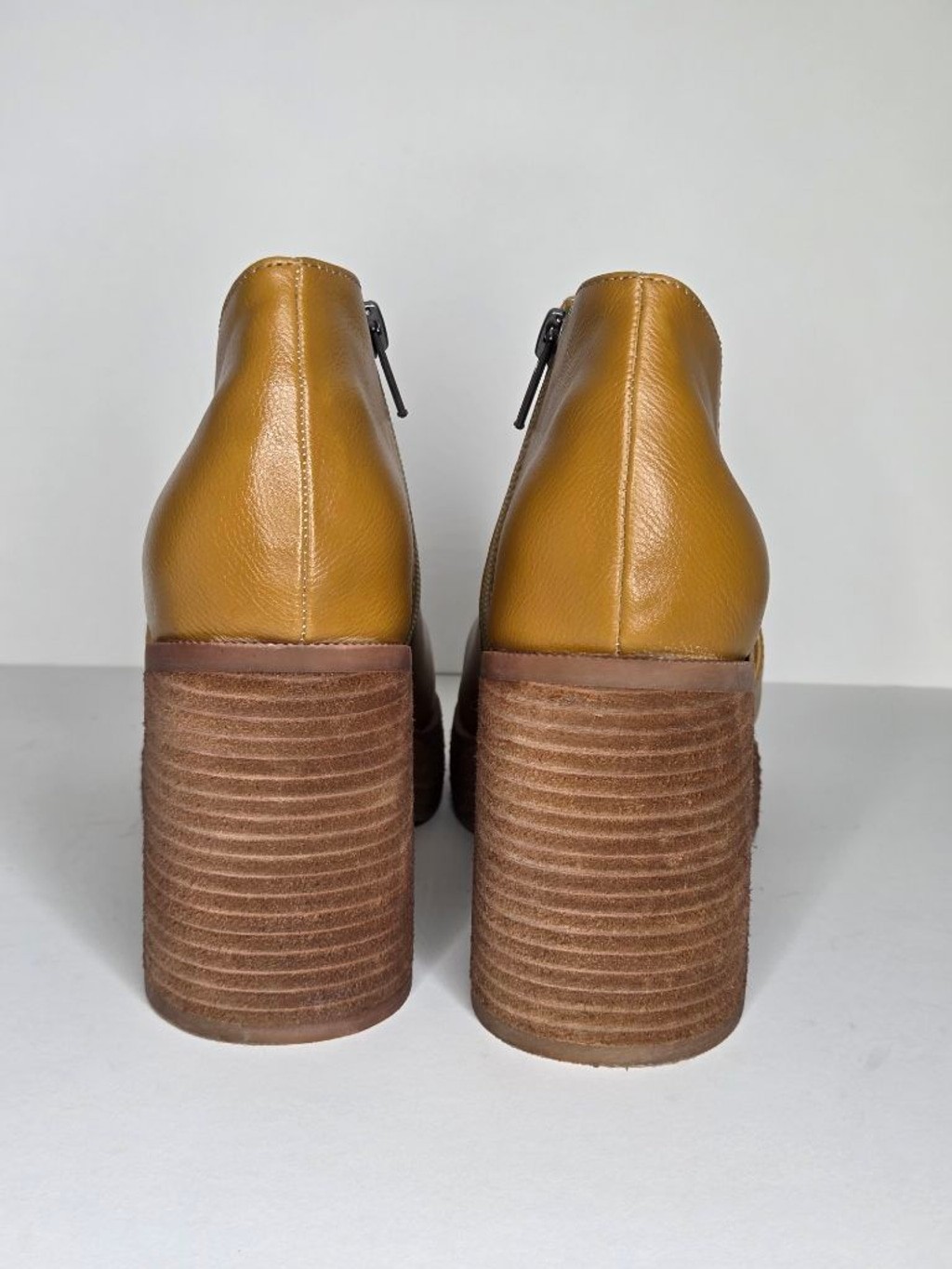 Yellow Box Loredo D’Orsay Platform Clogs Tan Women’s Size 8.5 Cognac Chunky Boot