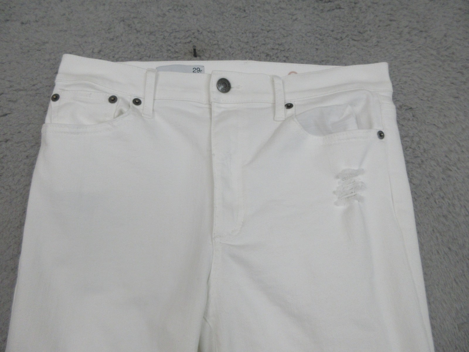 Gap Jeans Womens 29 Resolution True Skinny High Rise Distressed Denim Pants