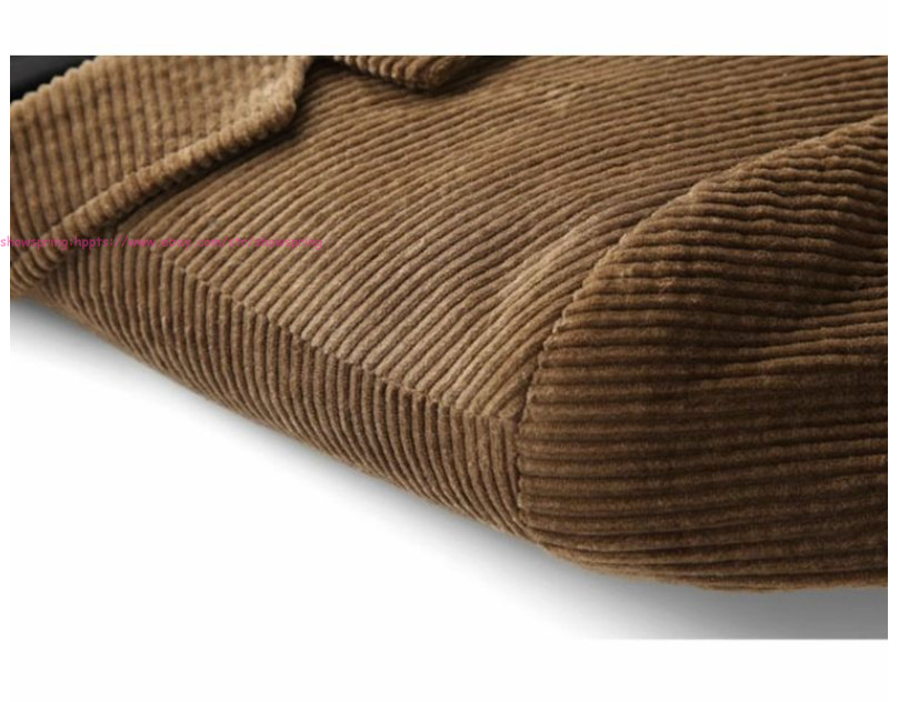 Men Vintage Casual Work Wear Corduroy Suit Fall Winter Blazer Jacket Sport Coats