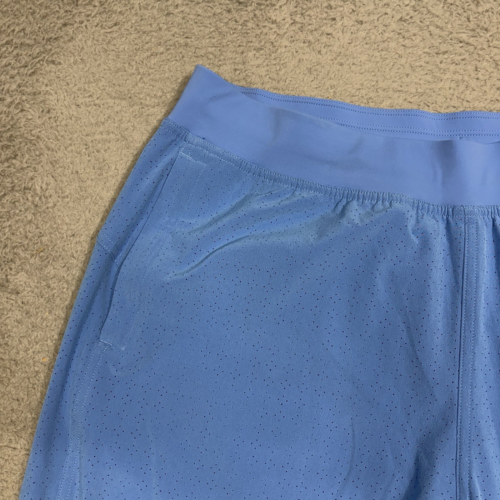 Lululemon Adapted State Perforated Jogger Women’s 10 Blue Mesh High Rise Pants