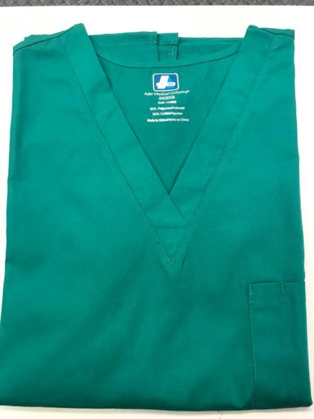 NWT UNISEX V-NECK SCRUB TOPS – VARIES COLORS & SIZES
