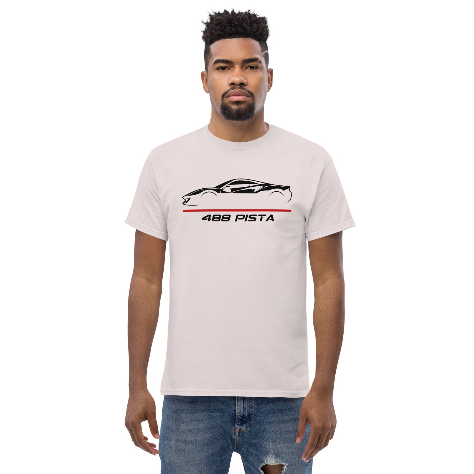 488 Pista Mid-Engine Italian Supercar Graphic T-Shirt Gift