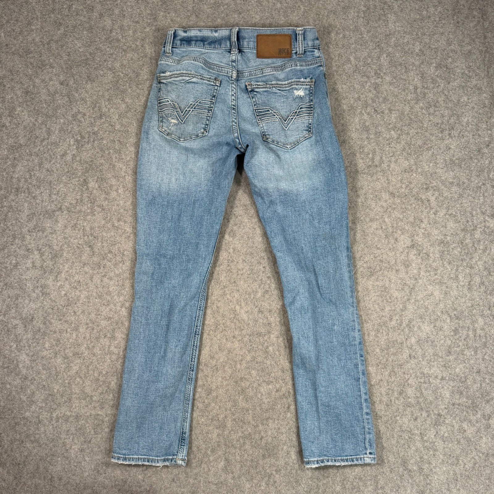 BKE Medium Wash Blue Stretch Denim Alec Slim-Straight Jeans Men’s Size 29×29*