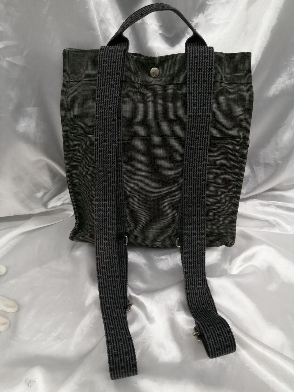 HERMES Aline Ad MM 2WAY Backpack Gray From Japan