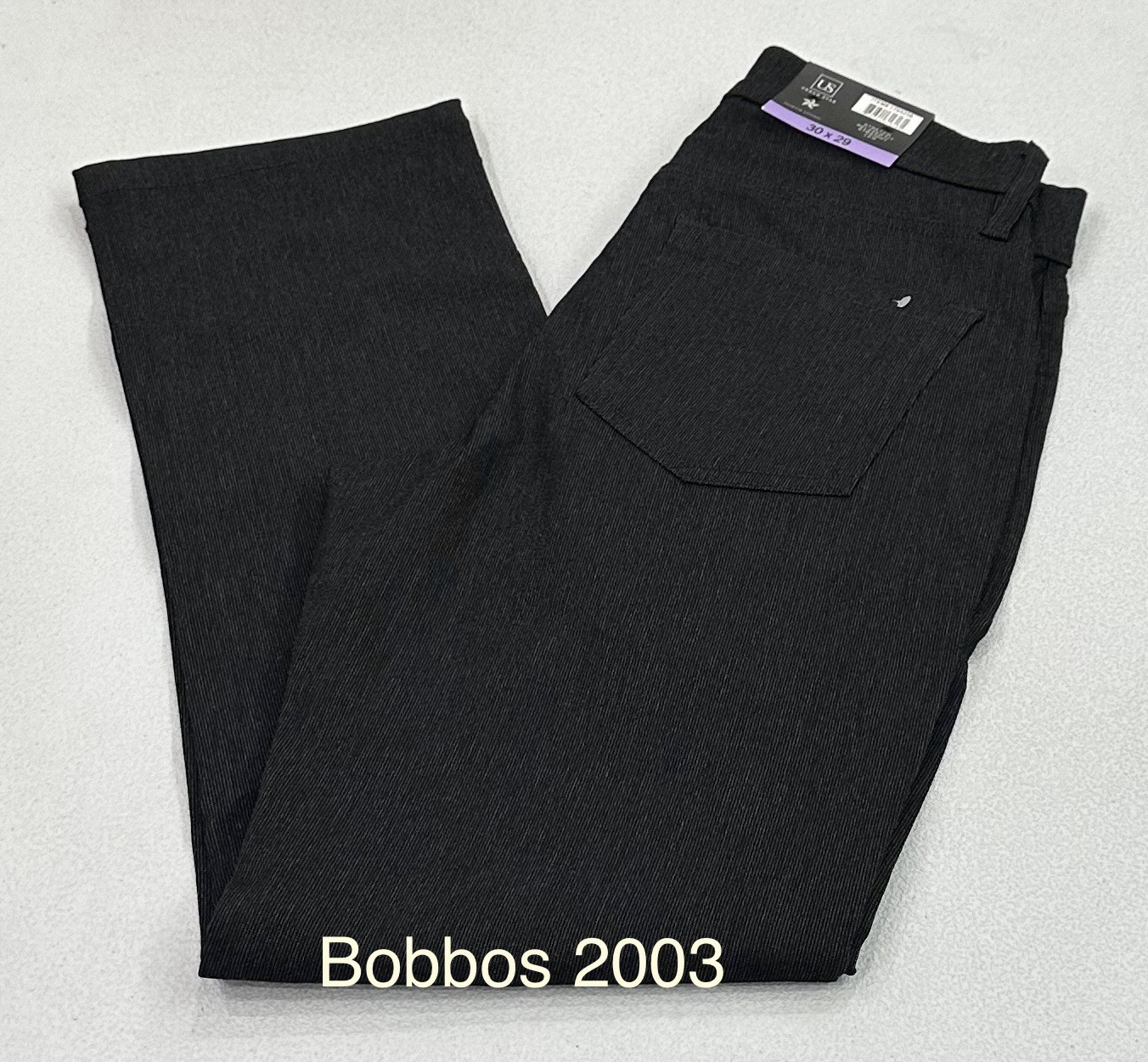 Urban Star Men’s Stretch Relaxed Fit Straight Leg Pants, Dark Gray, Size 30X29