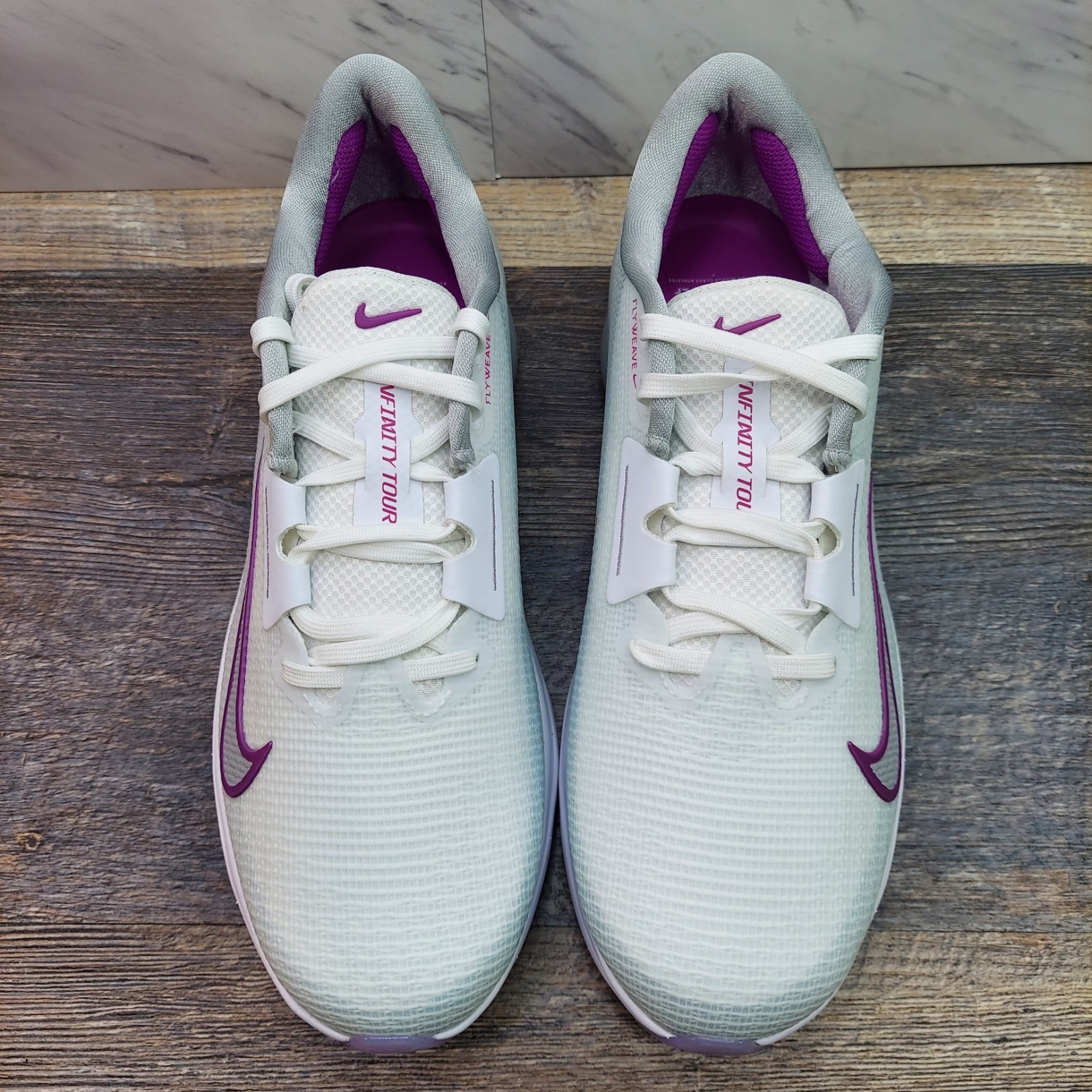 Nike Air Zoom Infinity Tour 2 Next % Golf Shoes Light Grey Purple FD0217 SZ 8.5