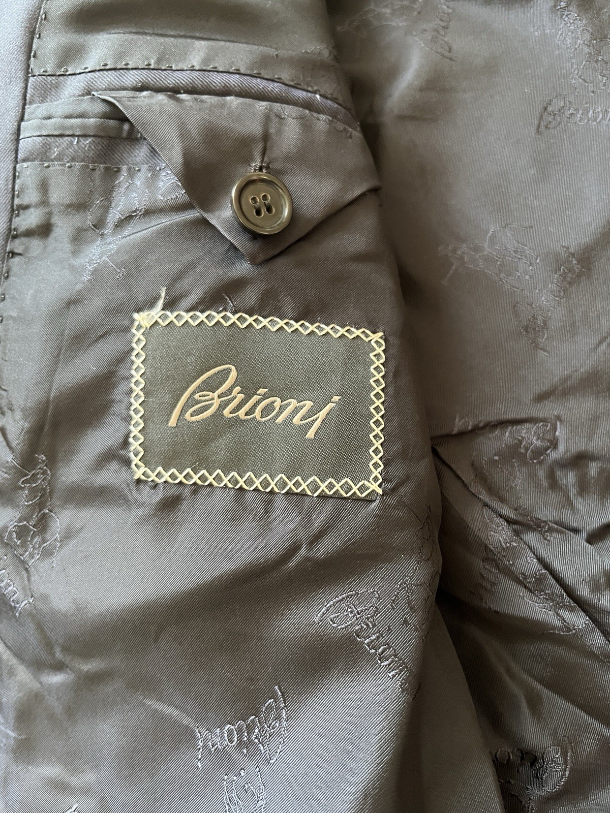 Brioni Suit Jacket Men’s 50R (US Size 40R) Navy Wool Super 160s Colosseo EUC