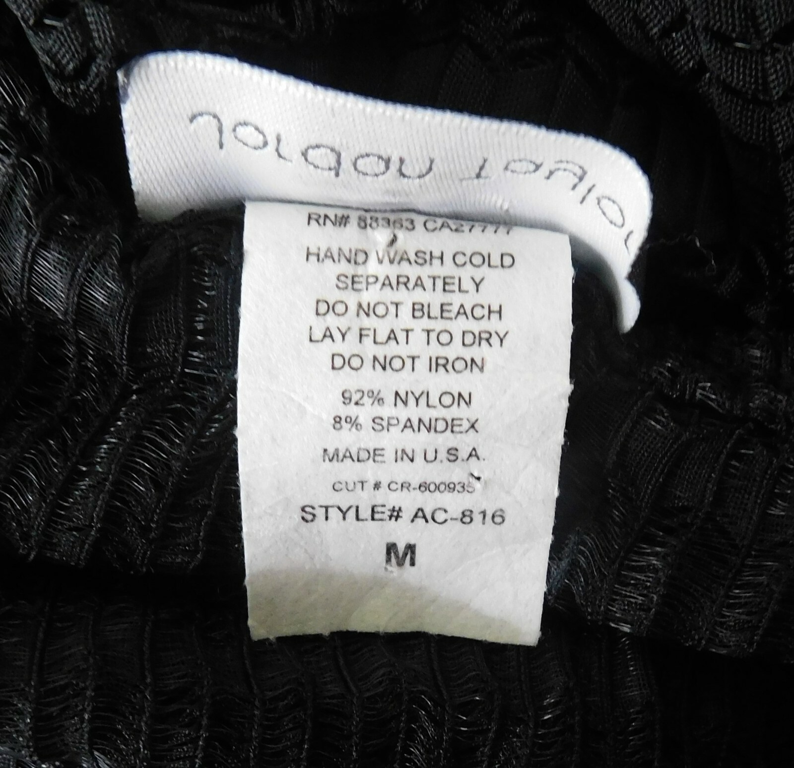 Jordan Taylor Women Shirt, Size M, Black, 92% Nylon, 8% Spandex
