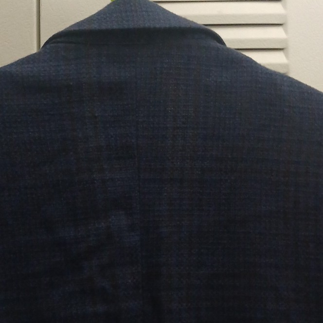 Brooks Brothers Regent Fit Wool Tweed Blue Plaid jacket 42R 35×34