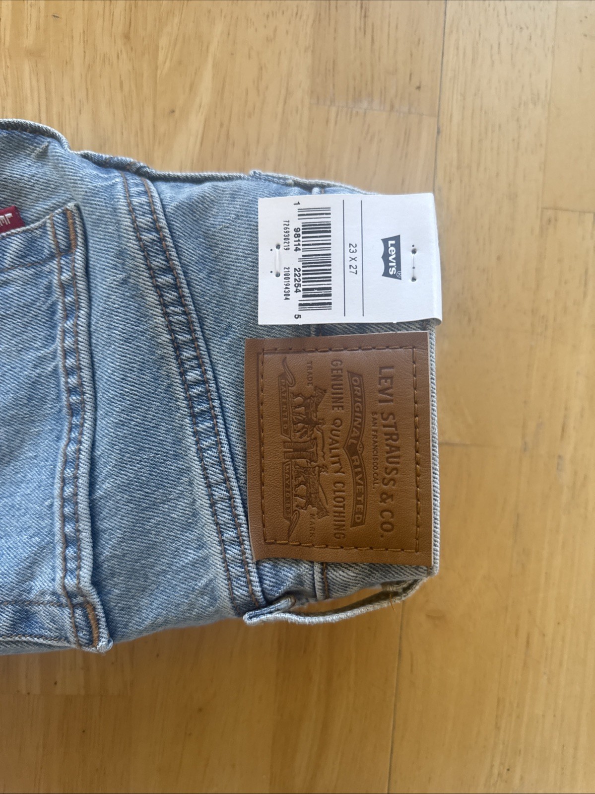 Levi’s Ribcage Straight Ankle Jeans Size 23×27 Slim High Rise Pant XXS 000