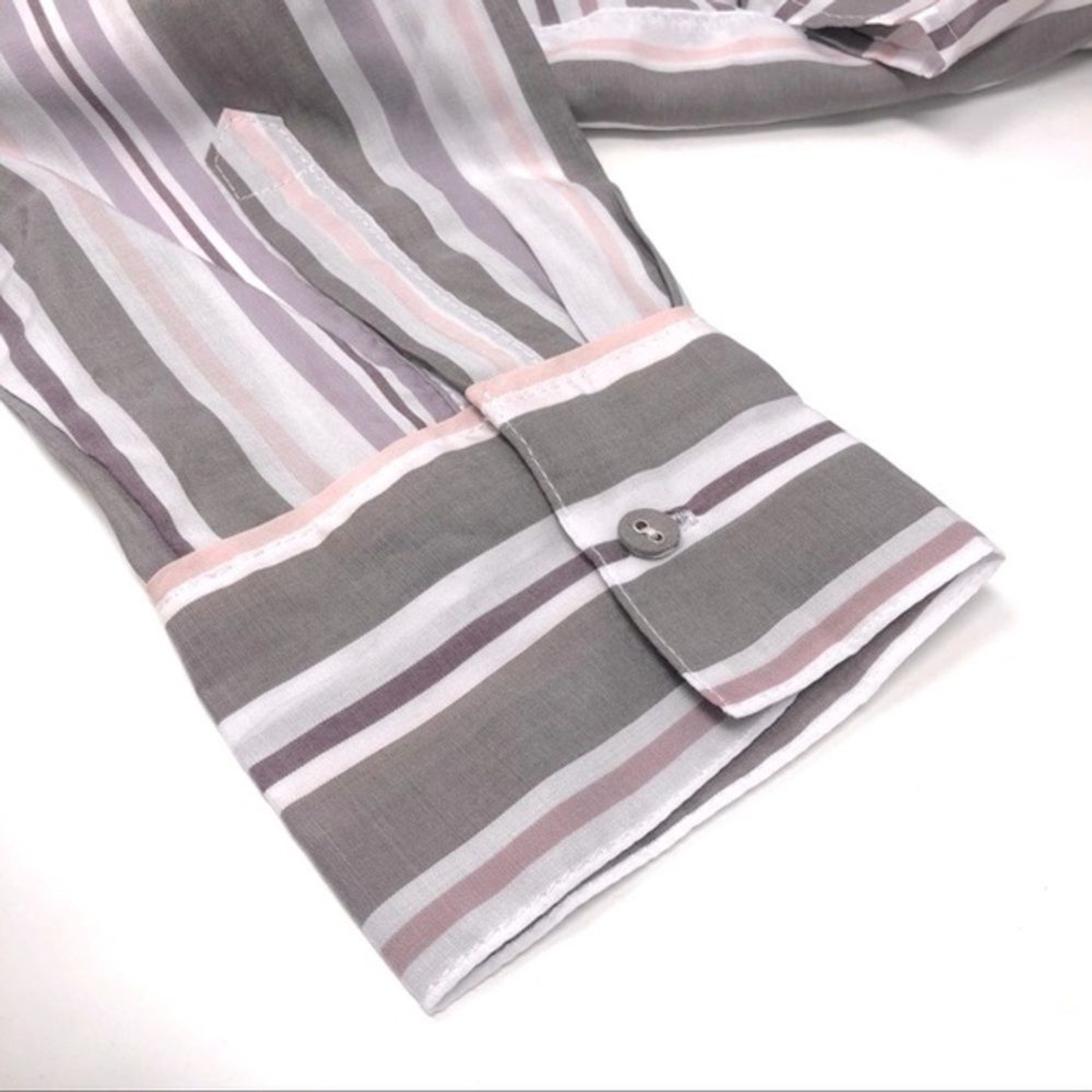 Stars Above Stripe Button Down Soft Stripe Shirt Size S NWT